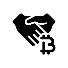 handshake icon vector illustration