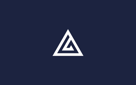 letter lg triangle logo icon design vector design template inspiration