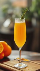 Beautiful mimosa drink