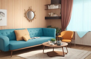 Obraz premium interior sofa furniture home living