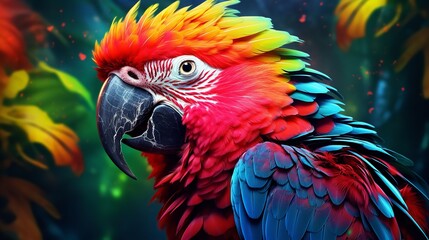 Vibrant and Bright Colorful Animal Portraits