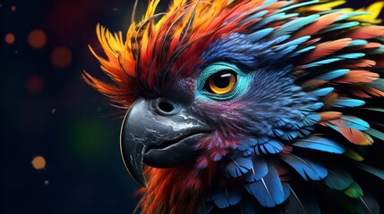Vibrant and Bright Colorful Animal Portraits