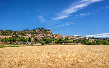 The hill top viallge of Cadenet in Provence