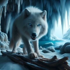 Obraz premium wolf in the snow