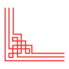 Chinese New Year Corner Border