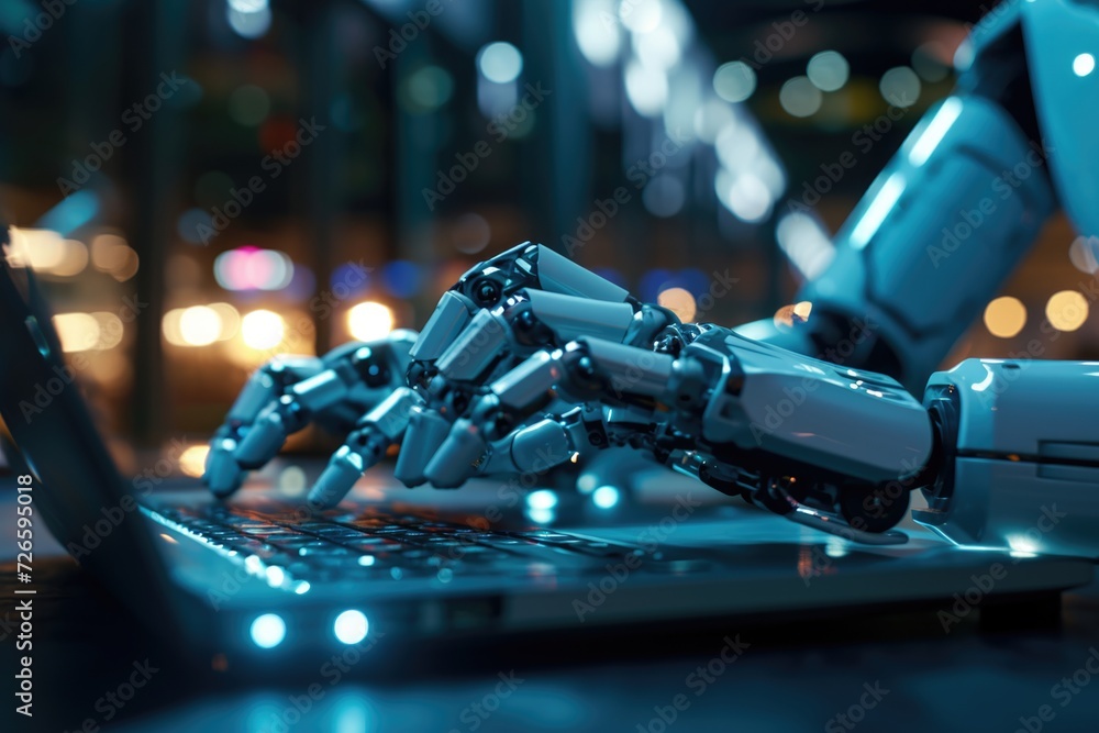 Poster rpa technology automates business tasks with ai for digital transformation.