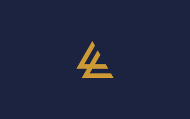 letter l with triangle logo icon design vector design template inspiration