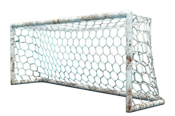 soccer goal isolated on transparent background ,football goal png ,generative ai