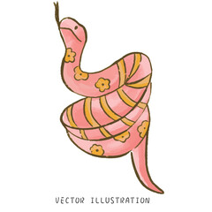 2025 Chinese New Year Artistic Watercolor Illustration Celebrating the Year of the Snake