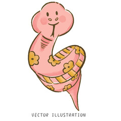 2025 Chinese New Year Artistic Watercolor Illustration Celebrating the Year of the Snake