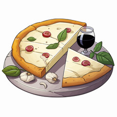 The Creamy Delight! Savor the luxurious flavors of this gourmet white pizza