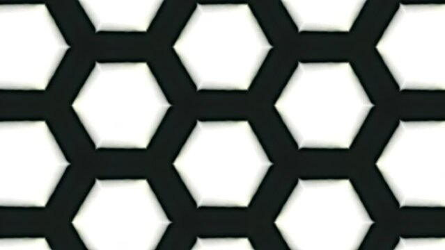 Infinite black and white background animation.
