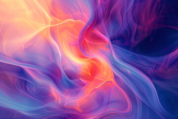 Abstract swirls and curves background, a dynamic and fluid scene featuring abstract swirls and...