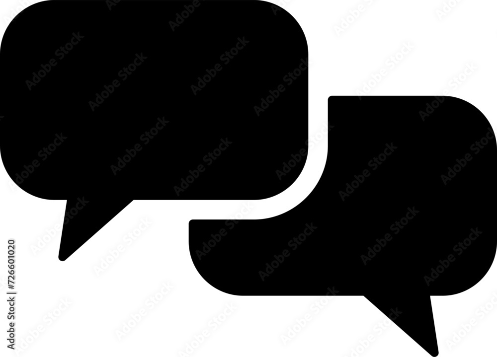 Poster blank speech bubbles or clouds conversation communication message symbol element icon with empty spa