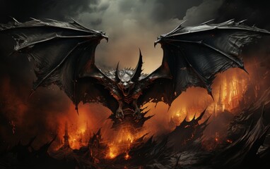 The Fiery Descent of the Dark Bat