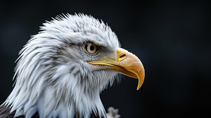 Obraz premium Capture the predatory beauty of an eagle's gaze with our pens. Explore the wild allure, embodying the essence of nature and the majestic Steller's Sea Eagle in a stunning display.