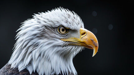 Obraz premium Capture the predatory beauty of an eagle's gaze with our pens. Explore the wild allure, embodying the essence of nature and the majestic Steller's Sea Eagle in a stunning display.