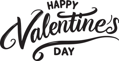 The Best Happy Valentines Day Typography, Calligraphy, Vector, T-shirt Design.