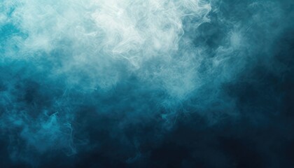Abstract dark blue smoke background