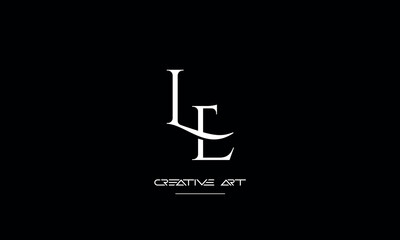EL, LE, E, L abstract letters logo monogram