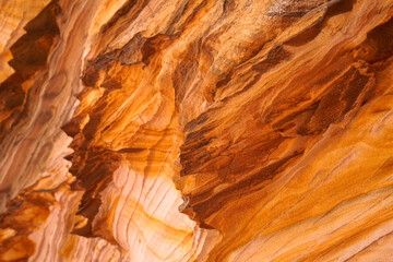Colorful sandstone pattern und structures found near Escalante, Utah