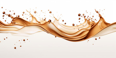 A falling peanut isolated against a white background every shade and detail meticulously recreated. Ai generated