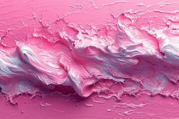 Colorful pink and white background. Hand-painted abstract art