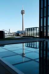 Panorama von Düsseldorf mit Blick auf den Fernsehturm
