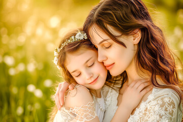 Unique mother daughter relationship, March, international women's day