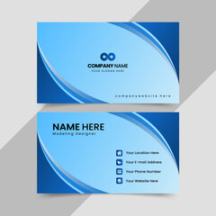 business card template, modern business card