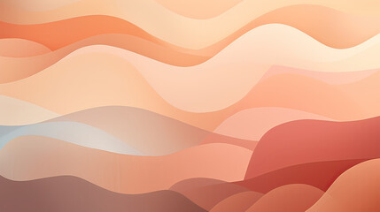 Fototapeta na wymiar Abstract background Warm Neutrals, muted tones, harmonious shapes, and subtle colors, visually stunning and emotionally resonant visual display Ai Generative