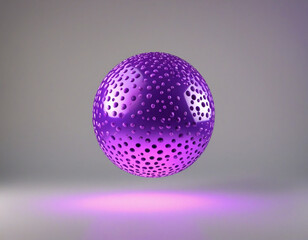 Abstract purple sphere, 3d render