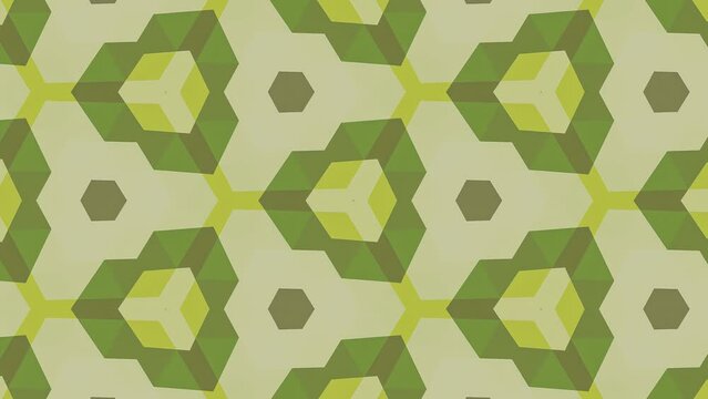 Abstract kaleidoscopic background pattern. Kaleidoscope animation.