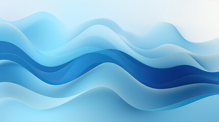 Abstract background with Cool Blue Neutrals hues, fluid shapes, cool blue gradients, and organic forms, pleasing and adaptable visual display Ai Generative