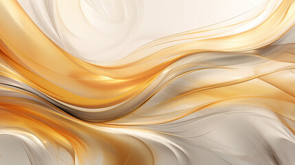 Abstract Background Gold over Silver, shimmering tones, harmonious shapes, and metallic colors, a visually stunning and luxurious visual display Ai Generative