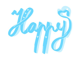 Obraz premium happy Message wishing you happiness 10