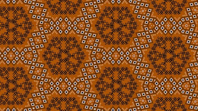 Abstract kaleidoscopic background pattern. Kaleidoscope animation.