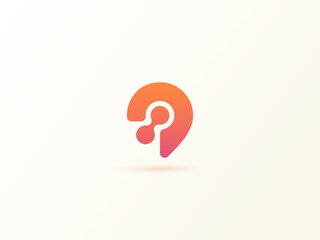 Location Pin premium logo icon