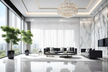 modern living room beautiful interior 
