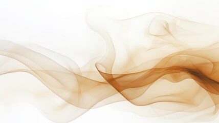 Abstract beige and sandy wave on white smoke cloud background.
