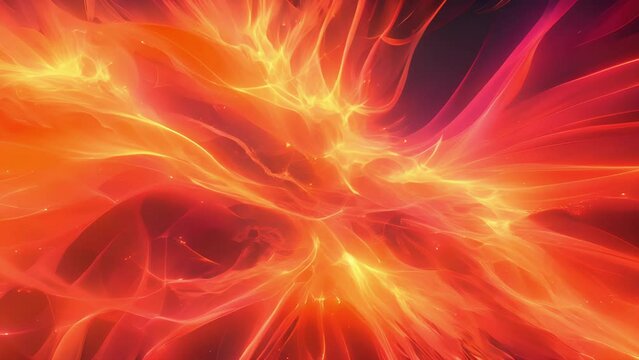 Fiery bursts of motion and chaos burst forth engulfing the entire screen. Abstract motion background