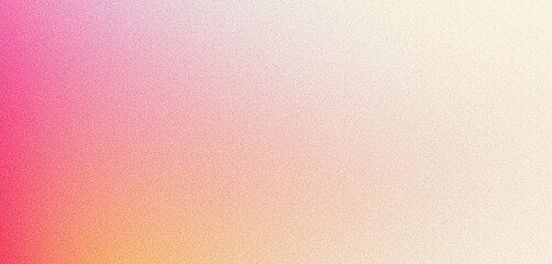 Obraz premium Pink grainy gradient background light orange red white noise texture banner header cover poster backdrop design