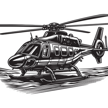 recommend clip art: Vector stock illustration of modern helicopter