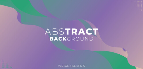 Abstract colorful background. Dynamic curved shapes composition, digital art, fancy color design, trendy Gradient background with stylish text. Eps10 vector