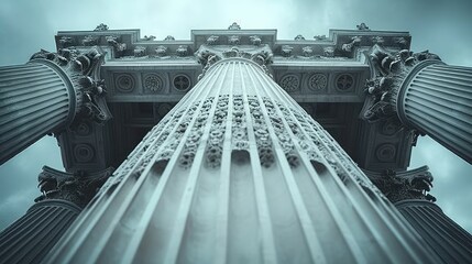 Stone Symphony: Close-Up of a Gothic Cathedral's Exquisite Detail