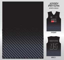 Pattern vector sports shirt background image.black carbon texture pattern design, illustration, textile background for sports t-shirt, football jersey shirt.eps