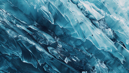 a close up of an ice sheet showing some of its charac