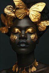 Golden Butterfly, Dreamy Gold, African Inspired, Golden Goddess.