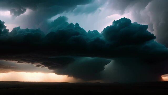 The sky darkens as angry storm clouds gather and begin to slowly move closer.