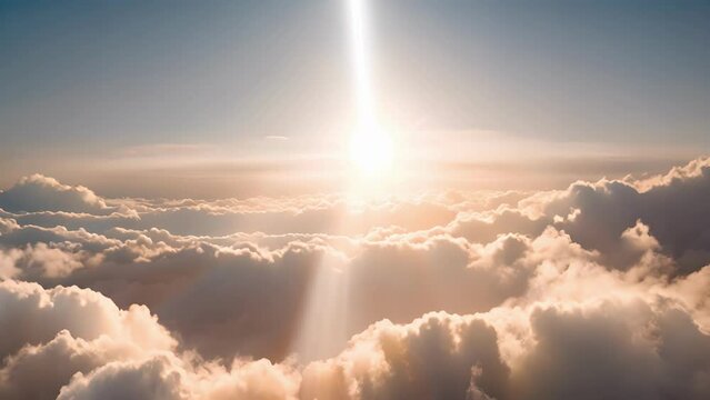 A radiant show of sundogs and halos against a backdrop of fluffy white clouds